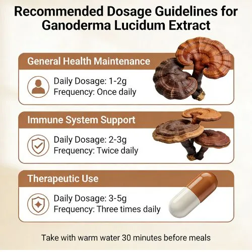 Recommended Dosage Guidelines for Ganoderma Lucidum Extract Recommended Dosage Guidelines for Ganoderma Lucidum Extract
