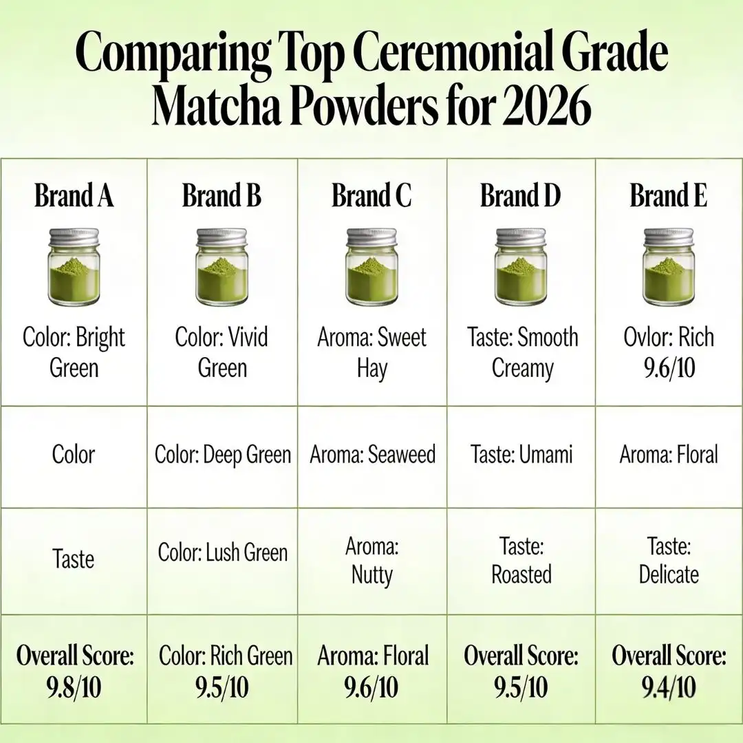 Comparing Top Ceremonial Grade Matcha Powders for 2026