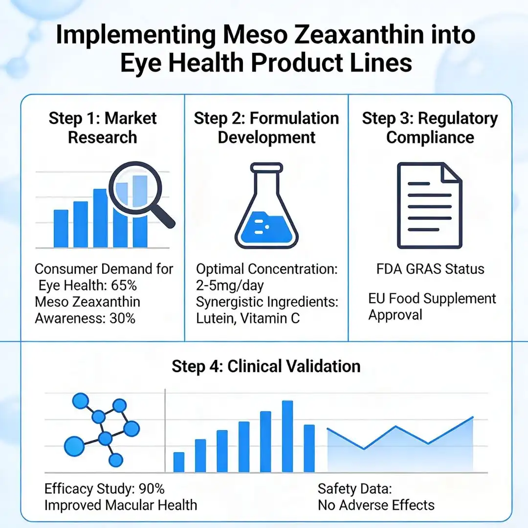 Implementing Meso Zeaxanthin into Eye Health Product Lines Implementing Meso Zeaxanthin into Eye Health Product Lines