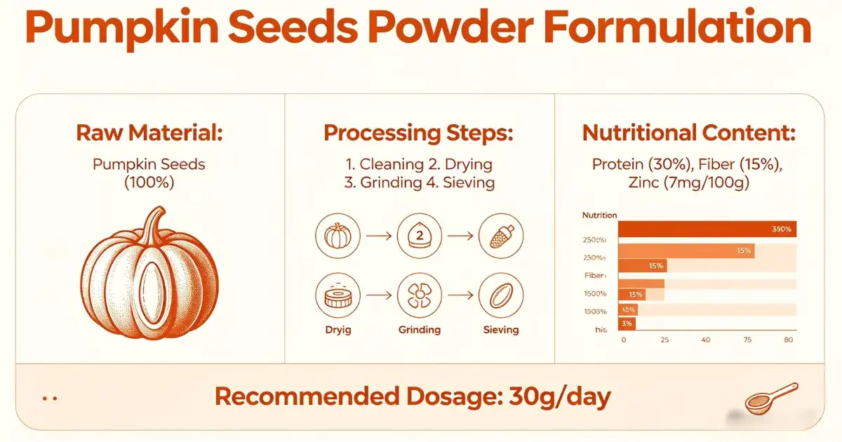 formulations pumpkin seed powder