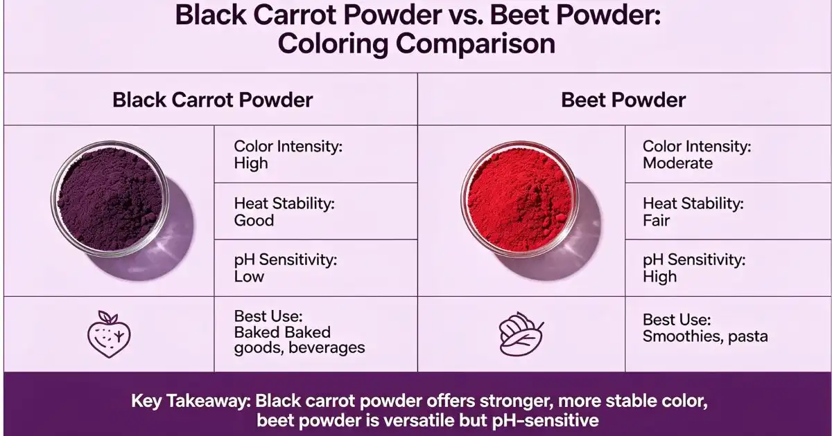 black carrot coloring comparison black carrot coloring comparison