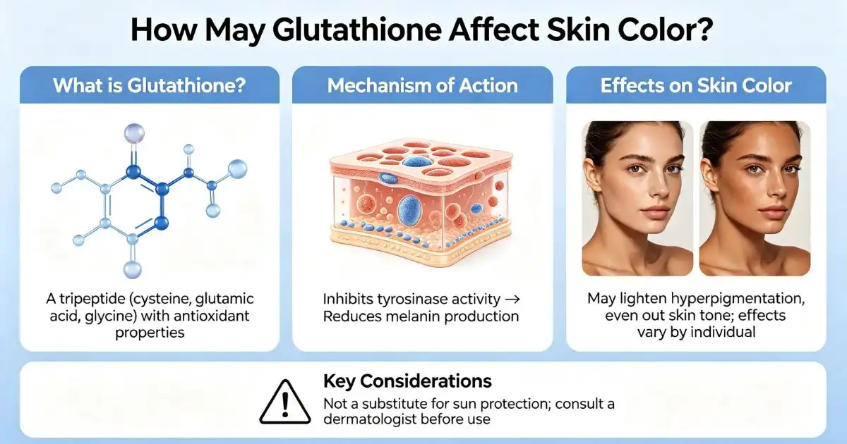 glutathione powder affect skin