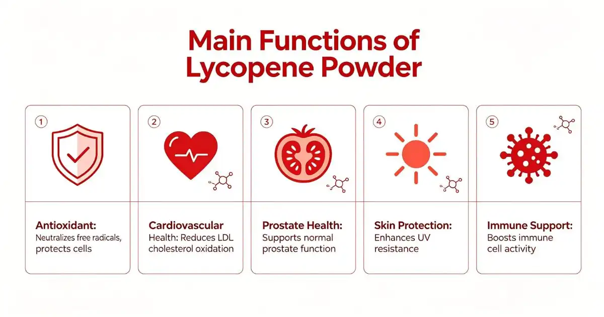main functions Lycopene Powder