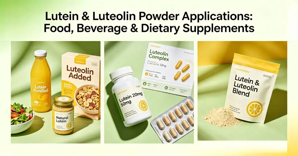 applications of lutein and luteolin powder