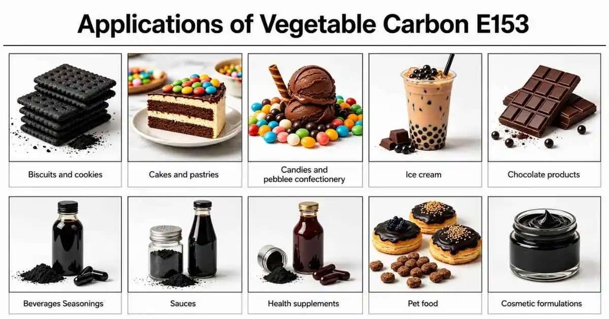vegetable carbon E153 applications vegetable carbon E153 applications