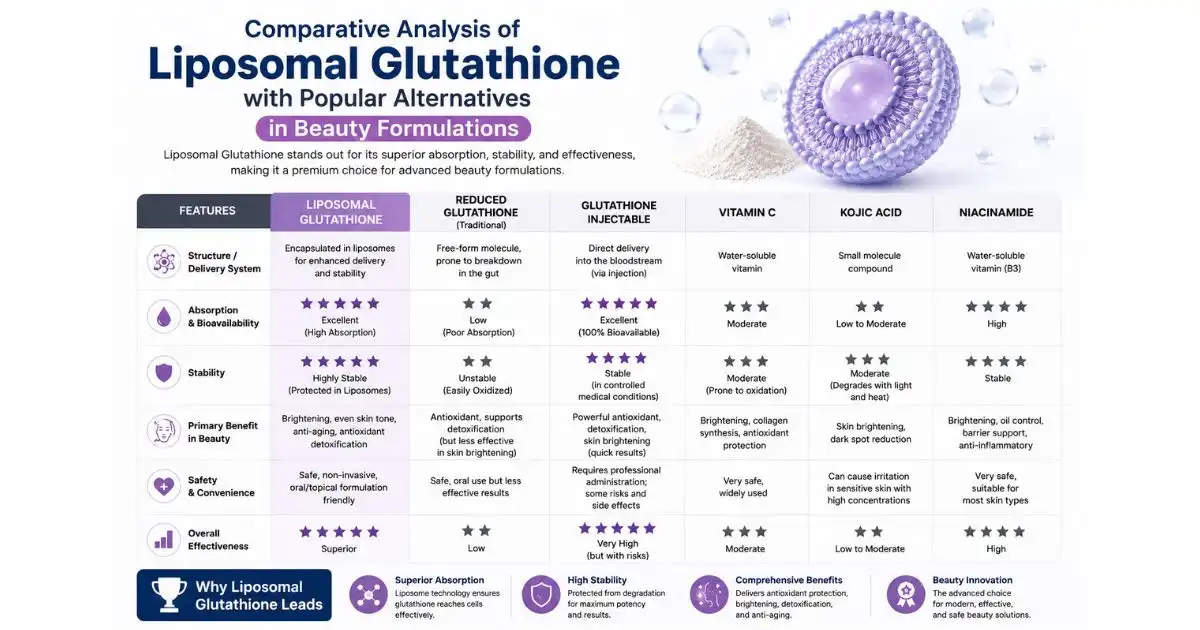 liposomal powder comparative