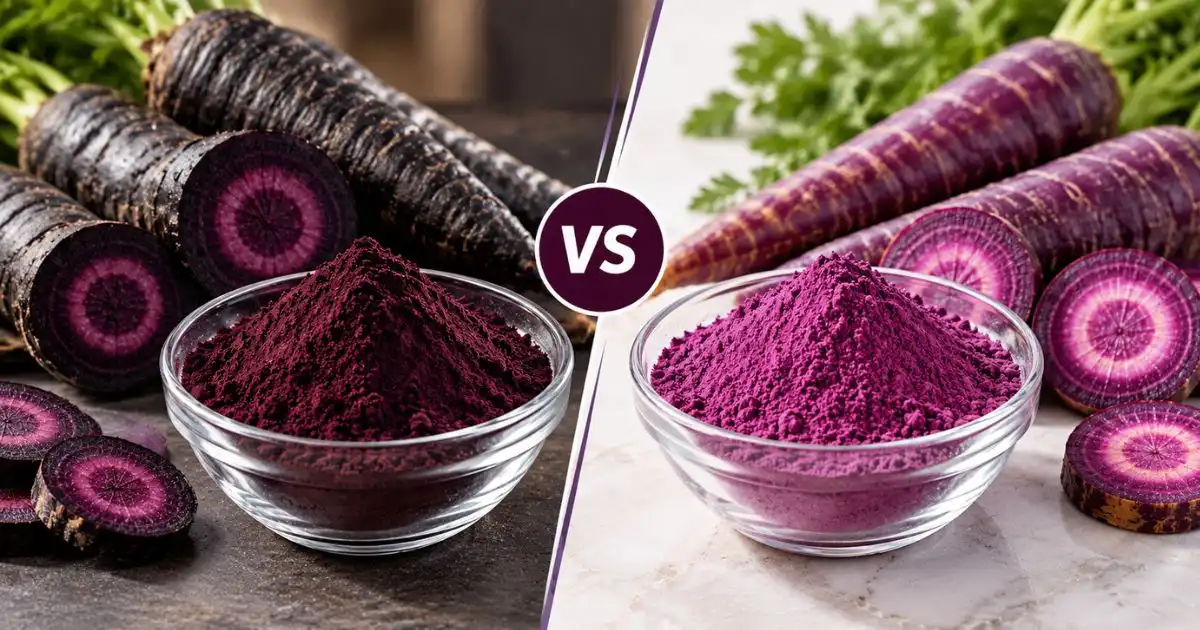 black carrot comparison