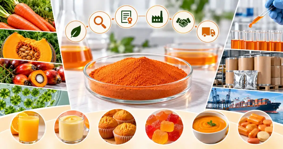 _Beta Carotene Suppliers for Food Color Applications Essential Quality Certifications and Documentation