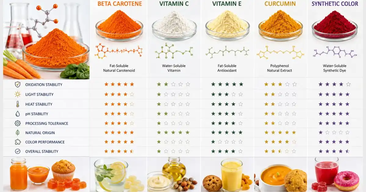 beta carotene Comparative Insights