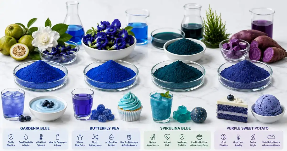 Comparing Natural Blue Pigment Sources