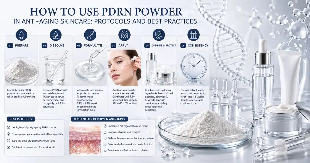 How to Use PDRN Powder in Anti-Aging Skincare How to Use PDRN Powder in Anti-Aging Skincare