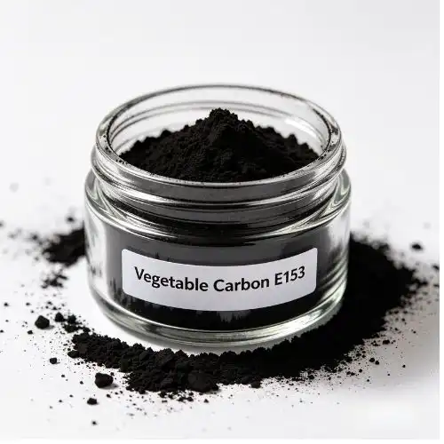 What is vegetable carbon E153 used for